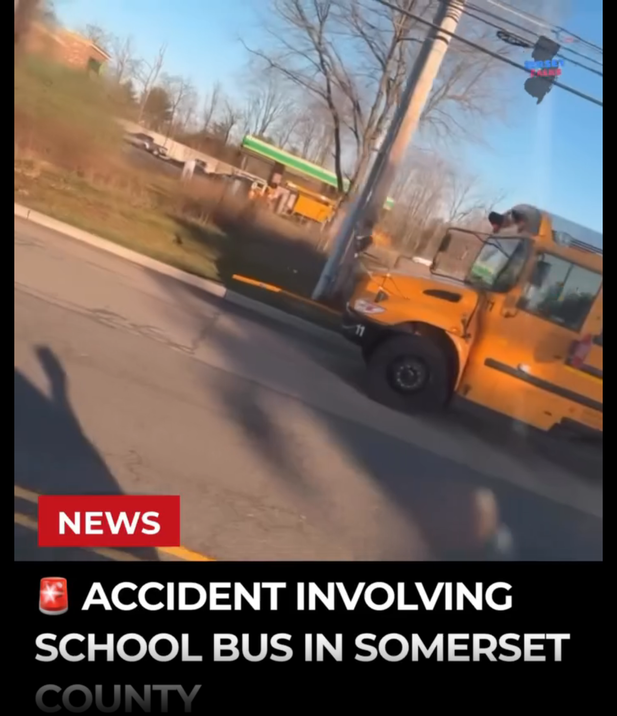 🚨 School Bus Crash in Somerset County