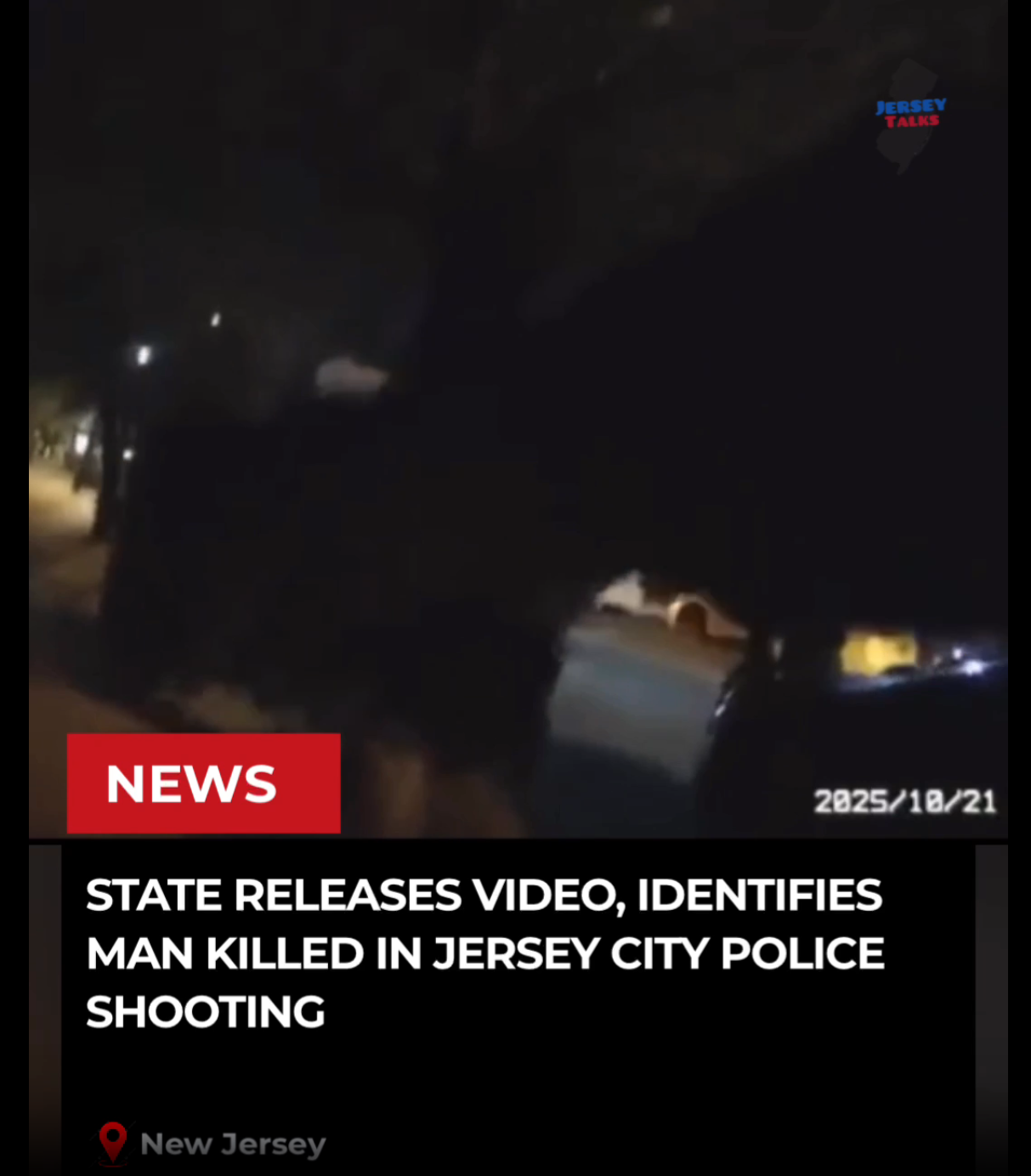 State Releases Video, Identifies Man Killed in Jersey City Police Shooting