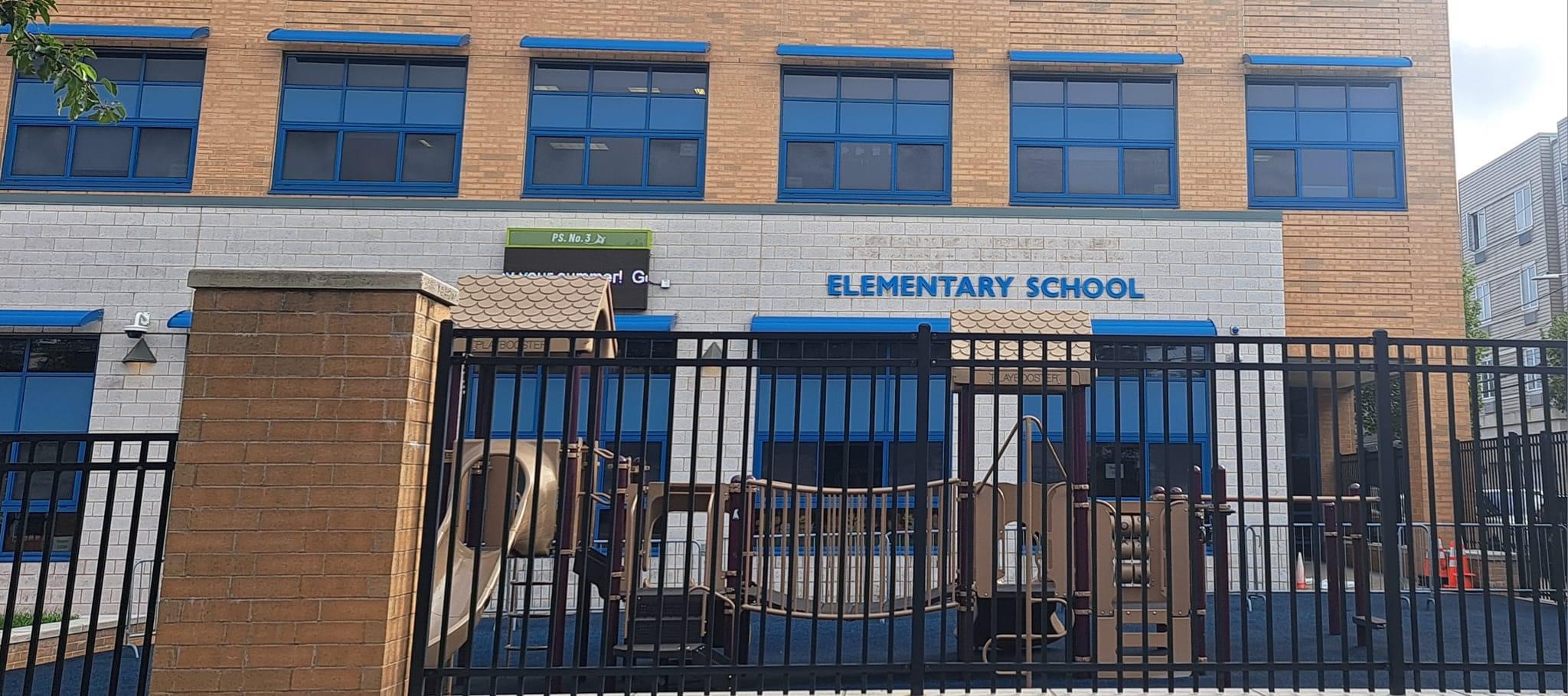 WEST NEW YORK TAKES DOWN MENENDEZ NAME AT PS# 3 SCHOOL