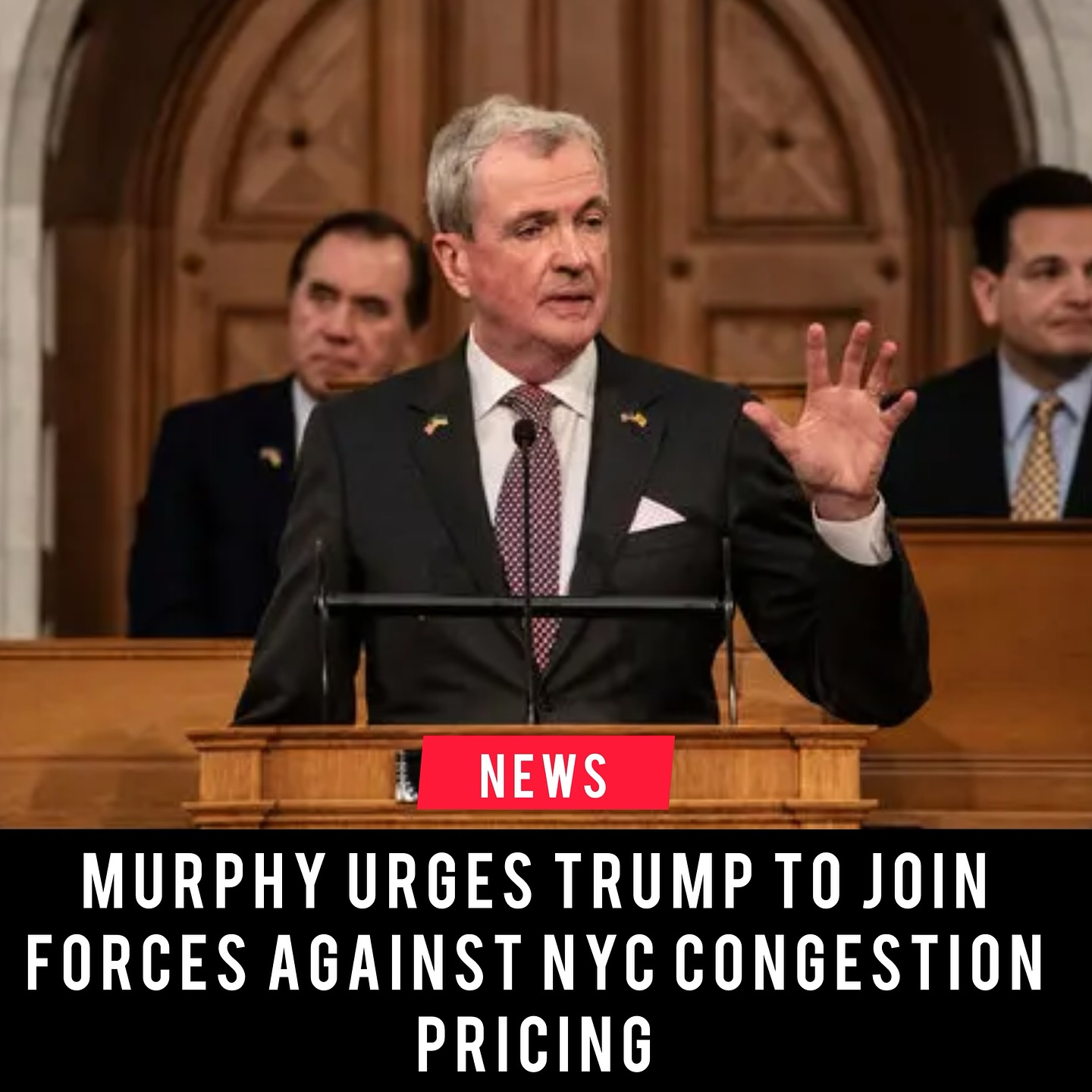 MURPHY URGES TRUMP TO JOIN FORCES AGAINST NYC CONGESTION PRICING