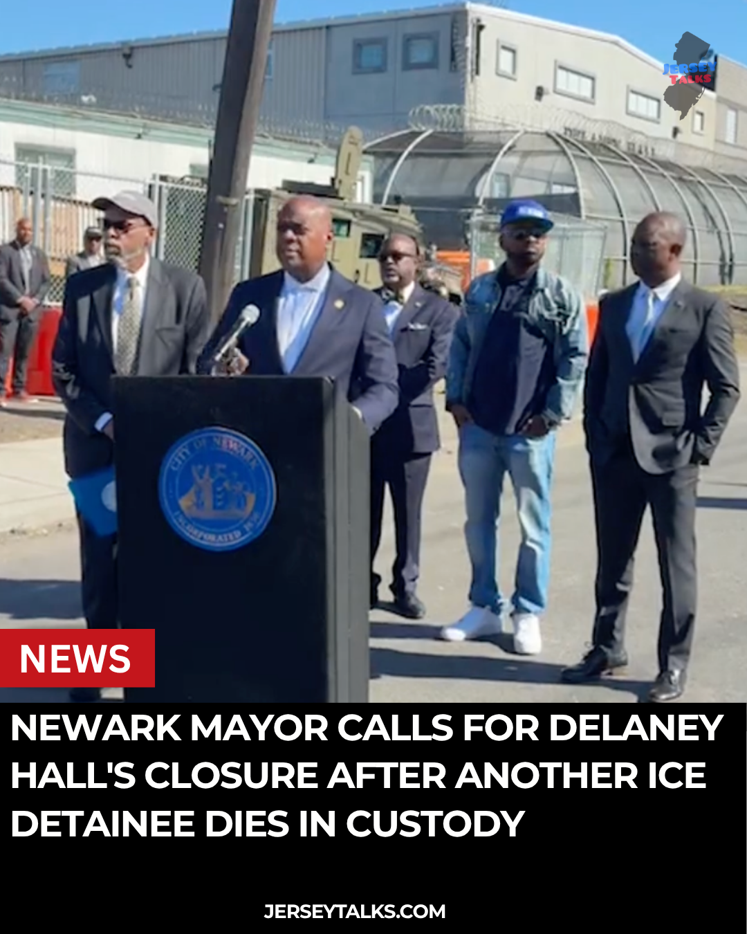 Newark Mayor Calls for Delaney Hall's Closure After Another Ice Detainee Dies in Custody