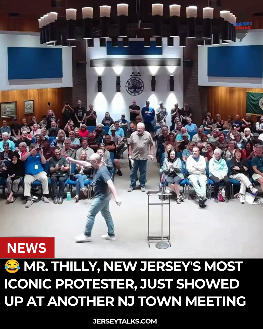 Mr. Thilly Makes Another Surprise Appearance at a New Jersey Town Meeting