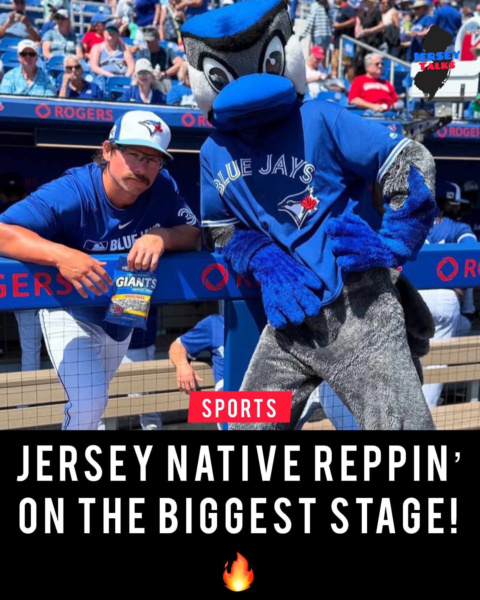 ⚾️ JERSEY NATIVE REPPING AT THE WORLD SERIES 🇺🇸🔥