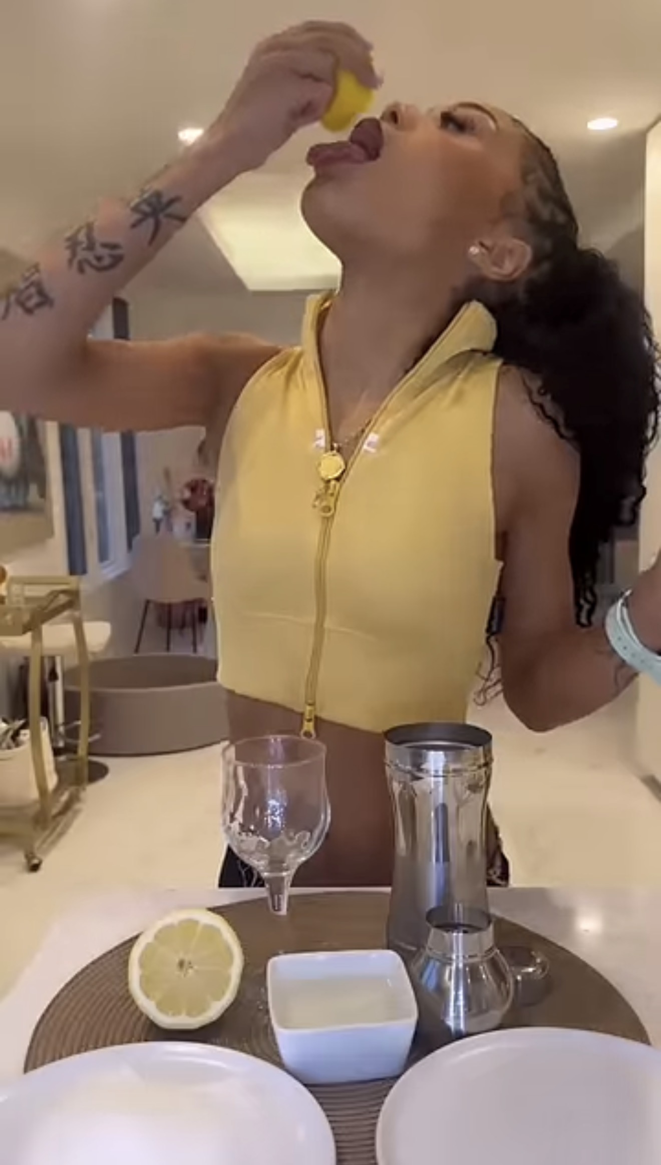 Let’s Make a Classic “Lemon Drop” 😍😜 in Honor of My New Single "Lemon Cars" Out Now 🍋🚗 #Shorts
