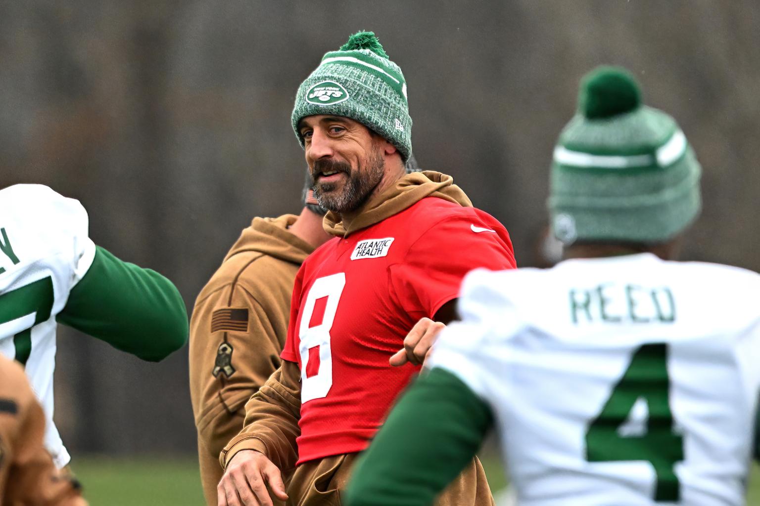 AARON RODGERS ALREADY 'EXCITED' WITH JETS TRADING UP TO GET MALACHI CORLEY
