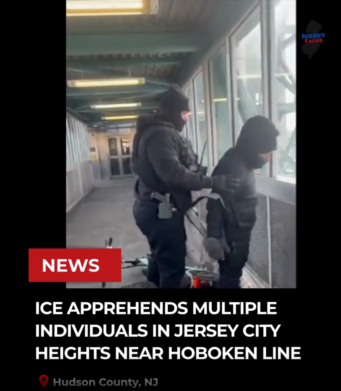 Ice Apprehends Multiple Individuals in Jersey City Heights Near Hoboken Line