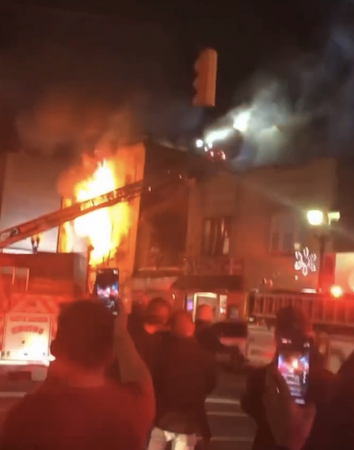 THANKSGIVING DAY FIRE IN WEST NEW YORK INJURES 10 FIREFIGHTERS