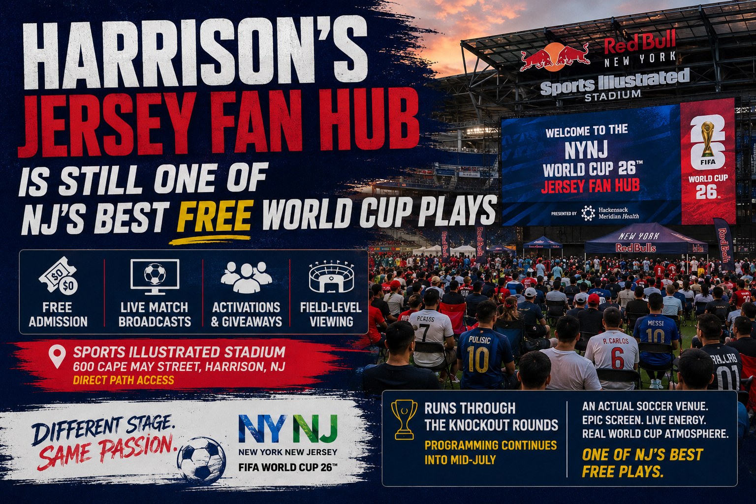 Harrison's Jersey Fan Hub Is Still One of Nj's Best Free World Cup Plays