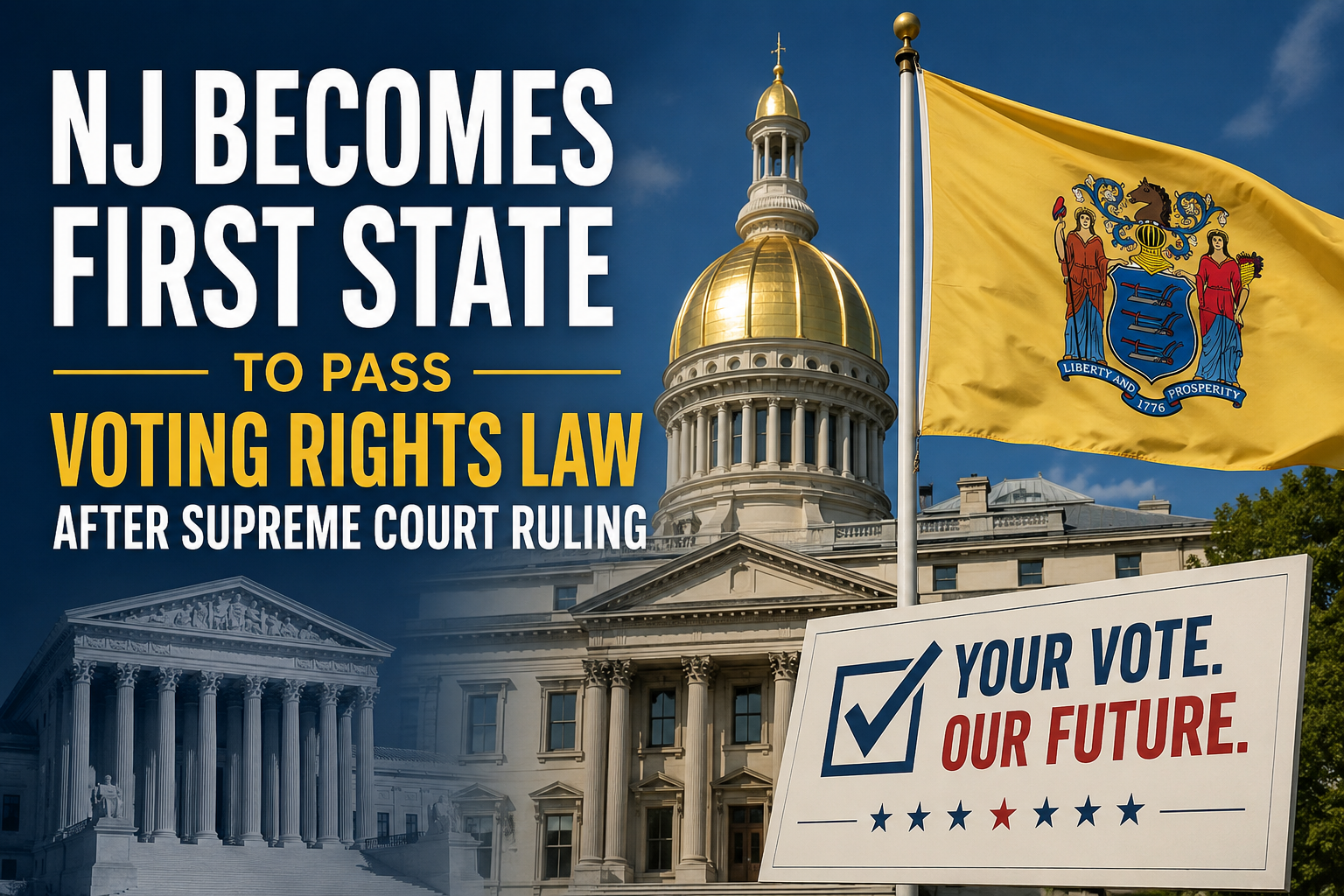 NJ Becomes First State to Pass Voting Rights Law After Supreme Court Ruling