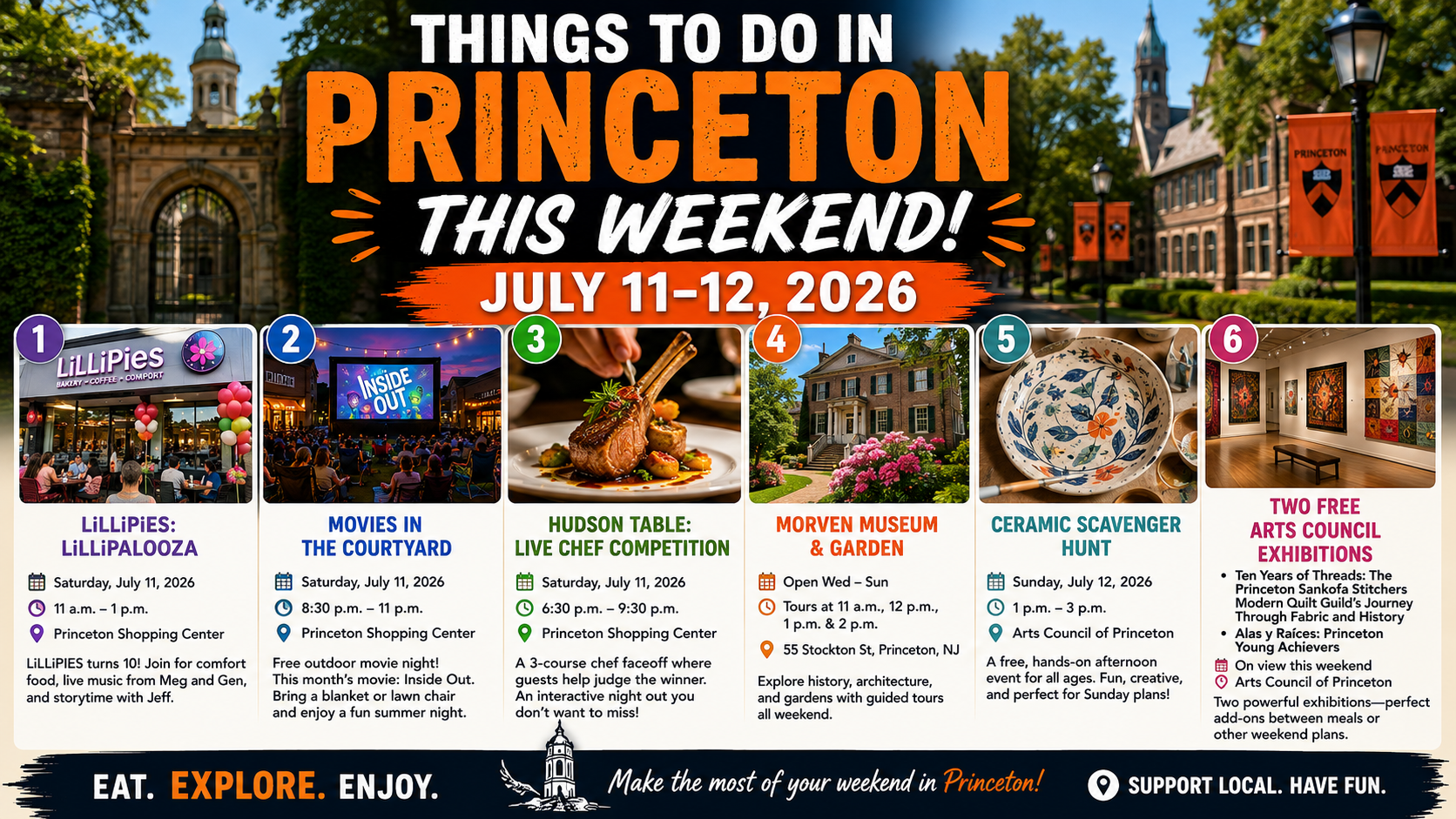 Things to Do in Princeton This Weekend: July 11-12, 2026