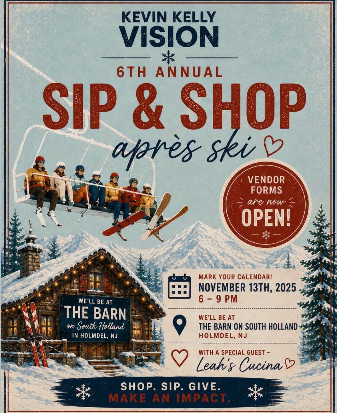 Kevin Kelly Holdiay Sip & Shop