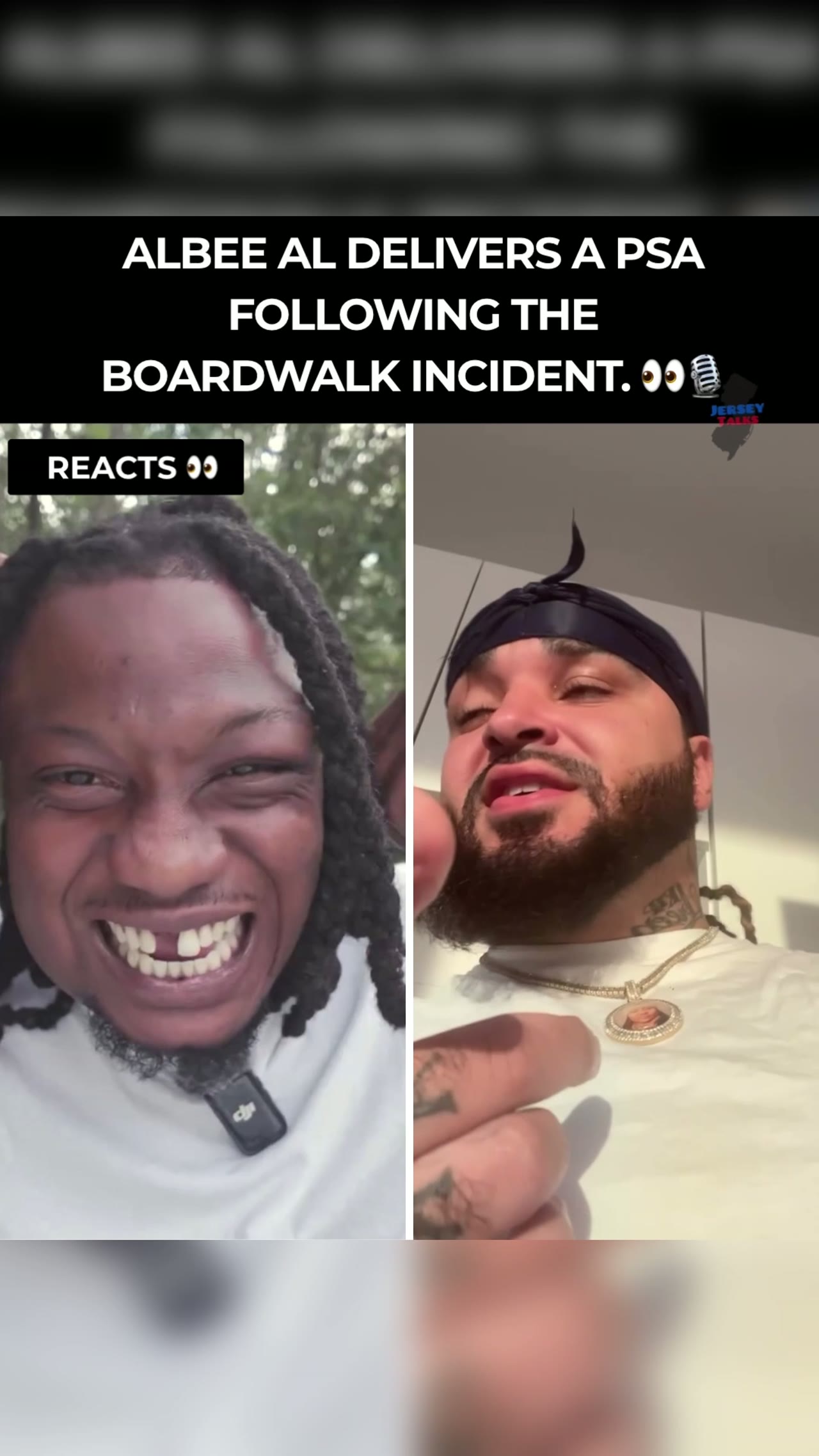Albee Al delivers a PSA following the boardwalk incident. 👀